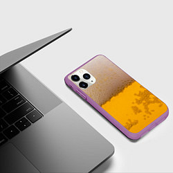 Чехол iPhone 11 Pro матовый Пиво, цвет: 3D-фиолетовый — фото 2