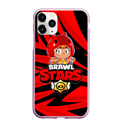 Чехол iPhone 11 Pro матовый BRAWL STARS BEA, цвет: 3D-розовый