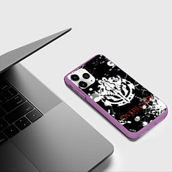 Чехол iPhone 11 Pro матовый OVERLORD, цвет: 3D-фиолетовый — фото 2