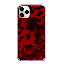 Чехол iPhone 11 Pro матовый RED MILITARY, цвет: 3D-розовый