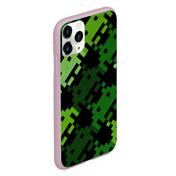 Чехол iPhone 11 Pro матовый Space Invaders, цвет: 3D-розовый — фото 2