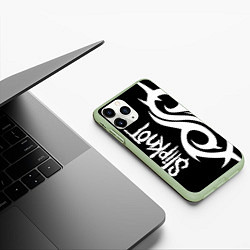 Чехол iPhone 11 Pro матовый Slipknot 6, цвет: 3D-салатовый — фото 2