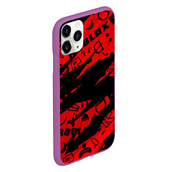 Чехол iPhone 11 Pro матовый Roblox, цвет: 3D-фиолетовый — фото 2