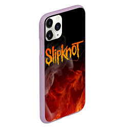 Чехол iPhone 11 Pro матовый SLIPKNOT, цвет: 3D-сиреневый — фото 2