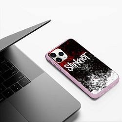 Чехол iPhone 11 Pro матовый SLIPKNOT, цвет: 3D-розовый — фото 2
