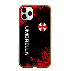 Чехол iPhone 11 Pro матовый UMBRELLA CORP, цвет: 3D-коричневый