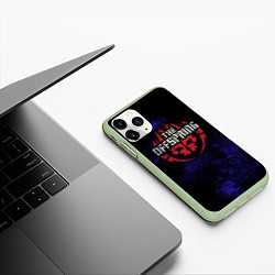 Чехол iPhone 11 Pro матовый Offspring, цвет: 3D-салатовый — фото 2