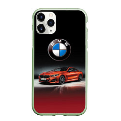 Чехол iPhone 11 Pro матовый BMW, цвет: 3D-салатовый