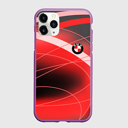 Чехол iPhone 11 Pro матовый BMW, цвет: 3D-фиолетовый
