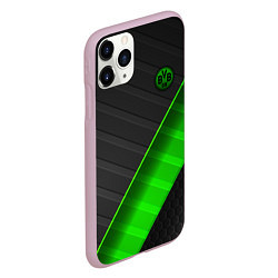 Чехол iPhone 11 Pro матовый FC Borussia, цвет: 3D-розовый — фото 2