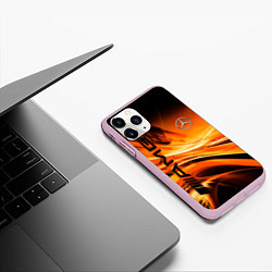 Чехол iPhone 11 Pro матовый MERCEDES, цвет: 3D-розовый — фото 2