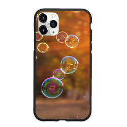 Чехол iPhone 11 Pro матовый Мыльные пузыри