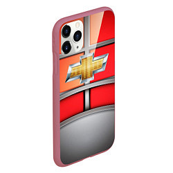 Чехол iPhone 11 Pro матовый CHEVROLET, цвет: 3D-малиновый — фото 2