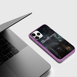Чехол iPhone 11 Pro матовый Bloodborne, цвет: 3D-фиолетовый — фото 2