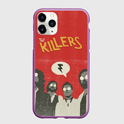 Чехол iPhone 11 Pro матовый The Killers, цвет: 3D-фиолетовый