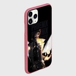 Чехол iPhone 11 Pro матовый Phoneix, цвет: 3D-малиновый — фото 2