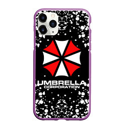 Чехол iPhone 11 Pro матовый Umbrella Corporation, цвет: 3D-фиолетовый