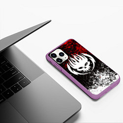 Чехол iPhone 11 Pro матовый THE OFFSPRING, цвет: 3D-фиолетовый — фото 2