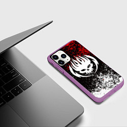 Чехол iPhone 11 Pro матовый THE OFFSPRING, цвет: 3D-фиолетовый — фото 2