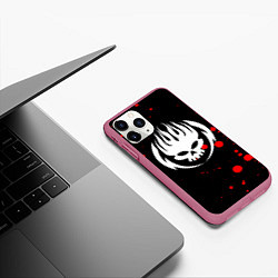 Чехол iPhone 11 Pro матовый THE OFFSPRING, цвет: 3D-малиновый — фото 2