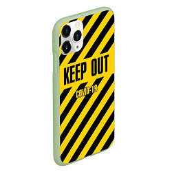 Чехол iPhone 11 Pro матовый Keep out, цвет: 3D-салатовый — фото 2