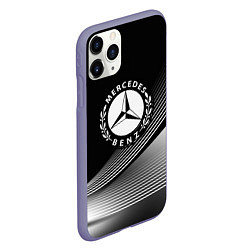 Чехол iPhone 11 Pro матовый MERCEDES-BENZ, цвет: 3D-серый — фото 2