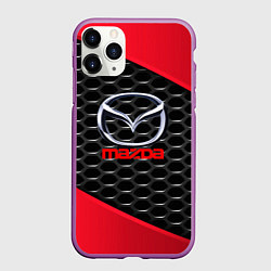 Чехол iPhone 11 Pro матовый MAZDA, цвет: 3D-фиолетовый