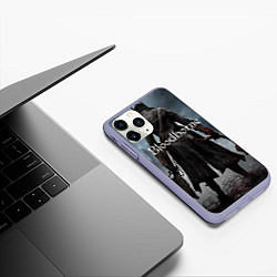 Чехол iPhone 11 Pro матовый Bloodborne, цвет: 3D-светло-сиреневый — фото 2