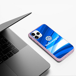 Чехол iPhone 11 Pro матовый Volkswagen, цвет: 3D-розовый — фото 2