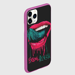Чехол iPhone 11 Pro матовый Falling in Reverse, цвет: 3D-фиолетовый — фото 2