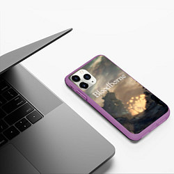 Чехол iPhone 11 Pro матовый Bloodborne, цвет: 3D-фиолетовый — фото 2