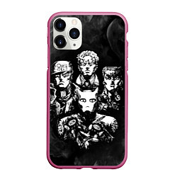 Чехол iPhone 11 Pro матовый JOJOS BIZARRE ADVENTURE, цвет: 3D-малиновый