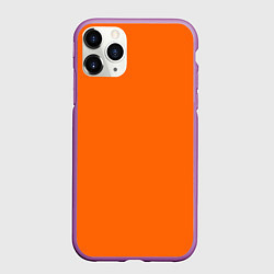 Чехол iPhone 11 Pro матовый Цвет апельсиновая корка, цвет: 3D-фиолетовый