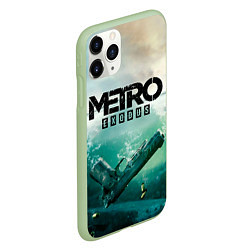 Чехол iPhone 11 Pro матовый METRO EXODUS, цвет: 3D-салатовый — фото 2