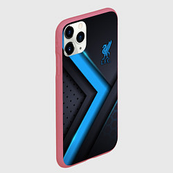 Чехол iPhone 11 Pro матовый Liverpool F C, цвет: 3D-малиновый — фото 2