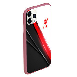 Чехол iPhone 11 Pro матовый Liverpool F C, цвет: 3D-малиновый — фото 2