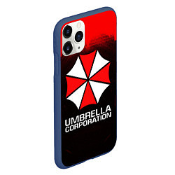 Чехол iPhone 11 Pro матовый UMBRELLA CORP, цвет: 3D-тёмно-синий — фото 2