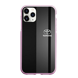 Чехол iPhone 11 Pro матовый TOYOTA, цвет: 3D-розовый