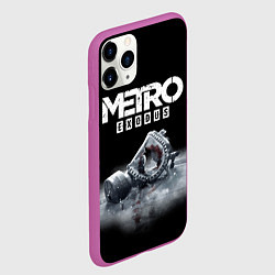 Чехол iPhone 11 Pro матовый METRO EXODUS, цвет: 3D-фиолетовый — фото 2
