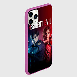 Чехол iPhone 11 Pro матовый Resident Evil 2, цвет: 3D-фиолетовый — фото 2