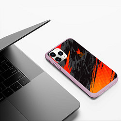 Чехол iPhone 11 Pro матовый Liverpool F C, цвет: 3D-розовый — фото 2