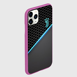Чехол iPhone 11 Pro матовый Juventus F C, цвет: 3D-фиолетовый — фото 2