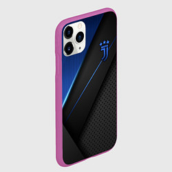 Чехол iPhone 11 Pro матовый Juventus F C, цвет: 3D-фиолетовый — фото 2