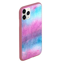 Чехол iPhone 11 Pro матовый Краски, цвет: 3D-малиновый — фото 2