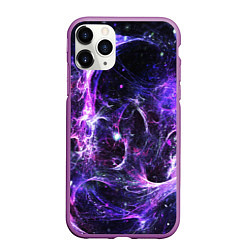 Чехол iPhone 11 Pro матовый SPACE, цвет: 3D-фиолетовый