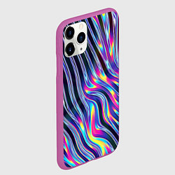 Чехол iPhone 11 Pro матовый DIGITAL ABSTRACT, цвет: 3D-фиолетовый — фото 2