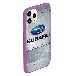 Чехол iPhone 11 Pro матовый SUBARU, цвет: 3D-фиолетовый — фото 2