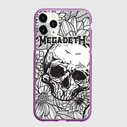 Чехол iPhone 11 Pro матовый Megadeth, цвет: 3D-фиолетовый