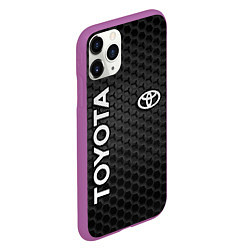 Чехол iPhone 11 Pro матовый TOYOTA, цвет: 3D-фиолетовый — фото 2
