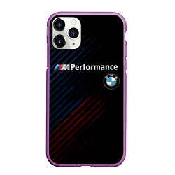 Чехол iPhone 11 Pro матовый BMW PERFORMANCE, цвет: 3D-фиолетовый